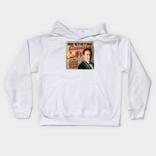 Buck Owens - The Classic Country Collection Kids Hoodie by PLAYDIGITAL2020